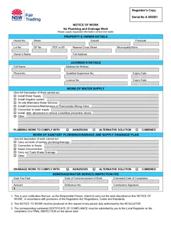 NSW Combined Notice form
