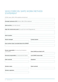 NSW WHS SWMS form