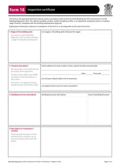 QLD Form 16 form