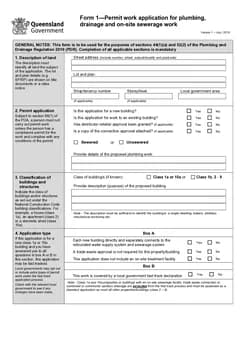 QLD Form 1 form