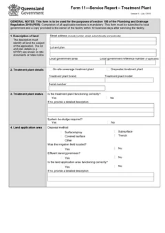QLD Form 11 form