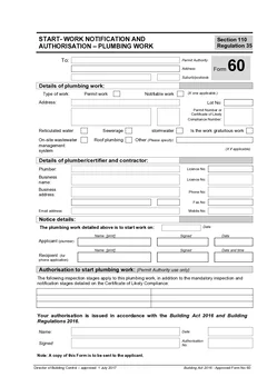 TAS Form 60 form