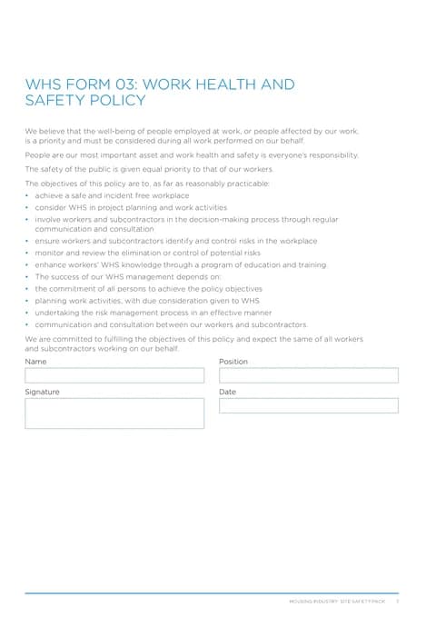 NSW WHS Policy PDF preview