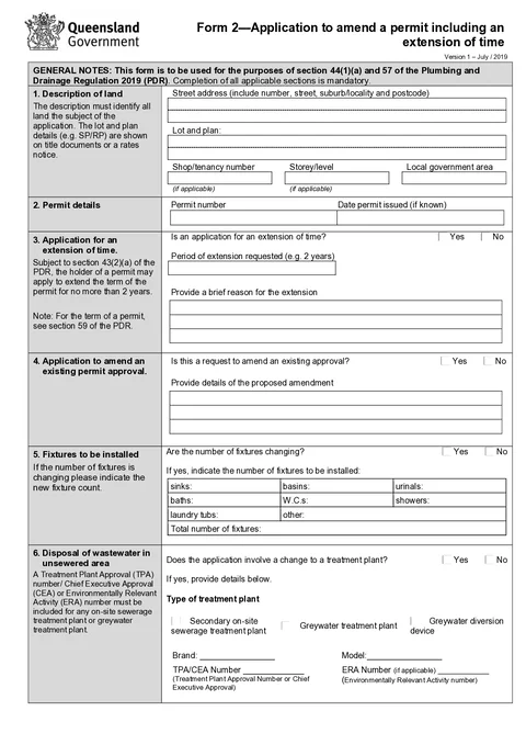 QLD Form 2 PDF preview