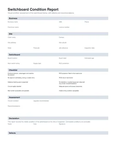 Switchboard Report form preview