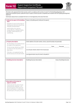 QLD Form 12 form preview