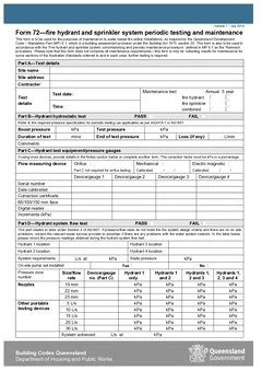 QLD Form 72 form preview