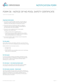 QLD Form 36 form preview